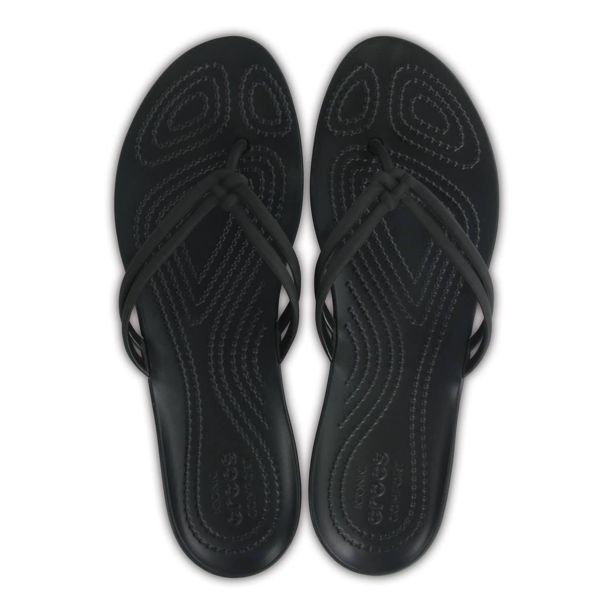 Slapi Crocs Isabella Flip Negru - Black/Black - 3 | YEO