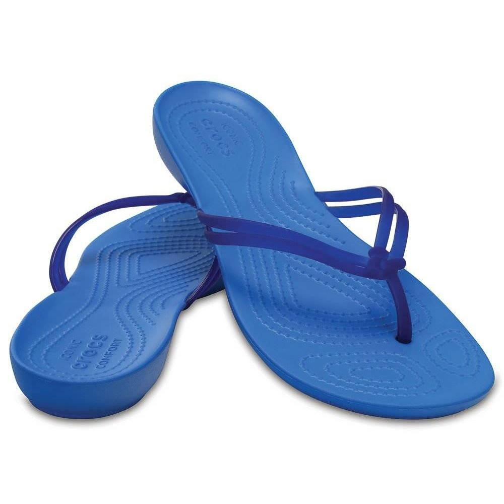 Slapi Crocs Isabella Flip Albastru - Cerulean Blue