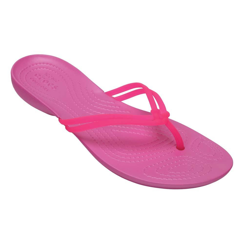Slapi Crocs Isabella Flip Roz - Vibrant Pink - 1 | YEO