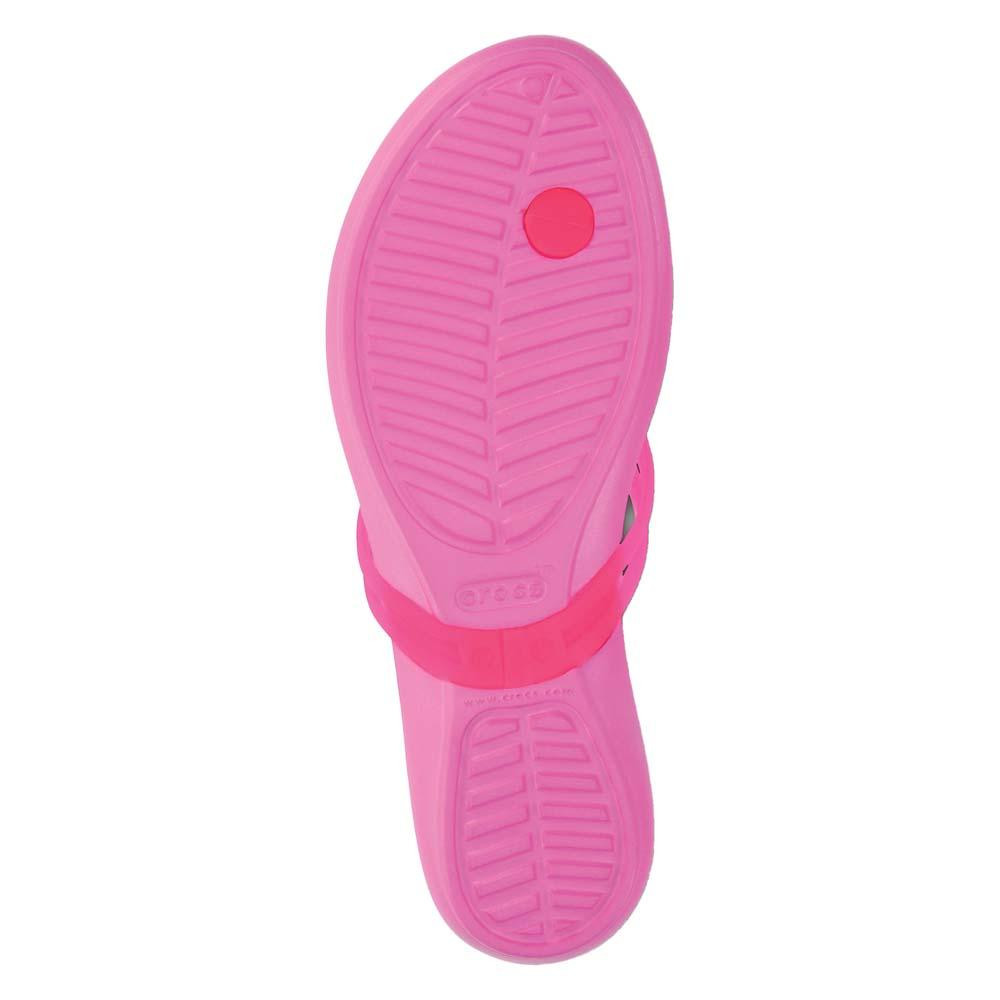 Slapi Crocs Isabella Flip Roz - Vibrant Pink