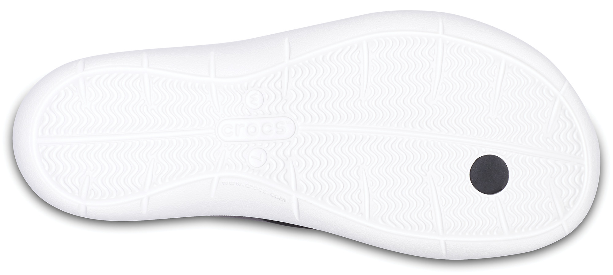 Șlapi Crocs Women\'s Swiftwater Flip Negru - Black/White - 3 | YEO