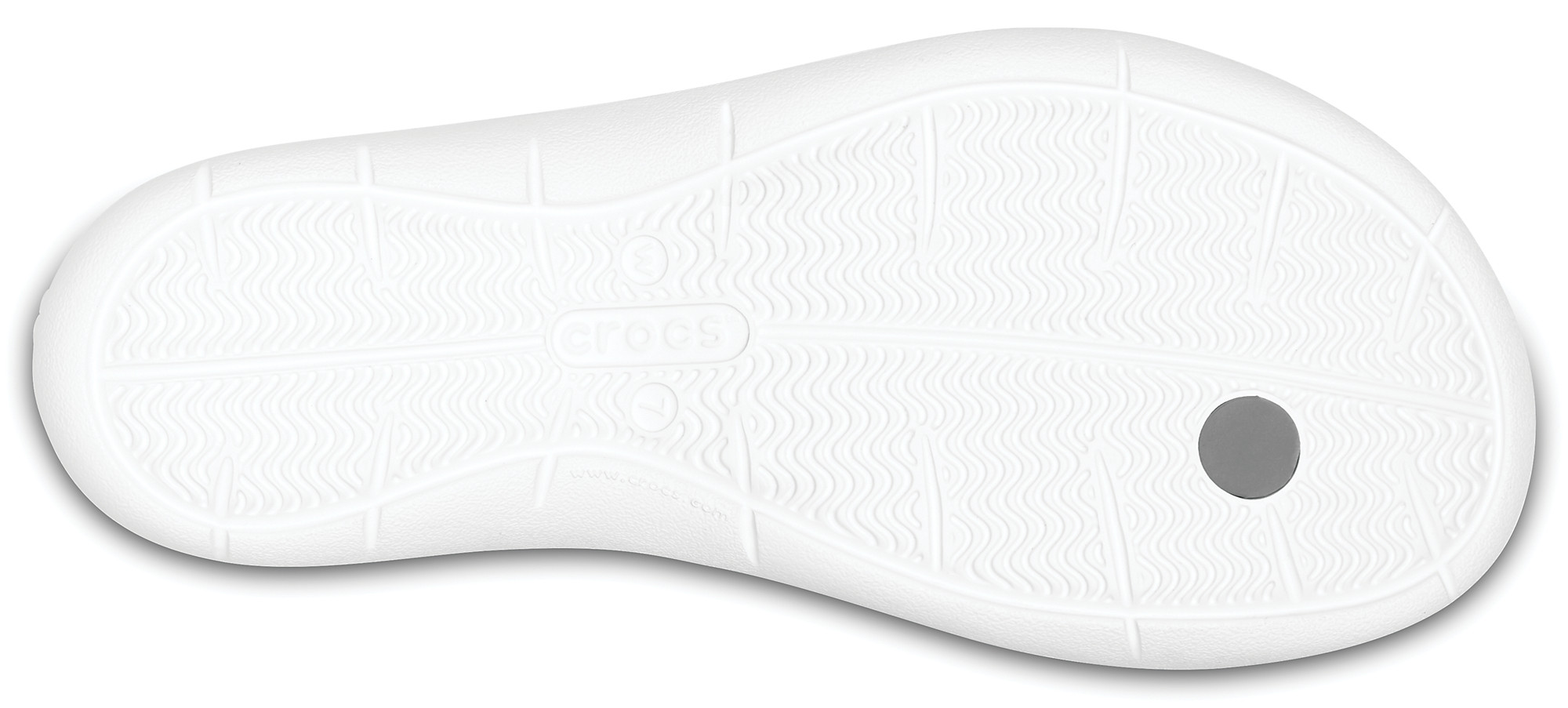 Șlapi Crocs Women\'s Swiftwater Flip Gri - Smoke/White - 3 | YEO