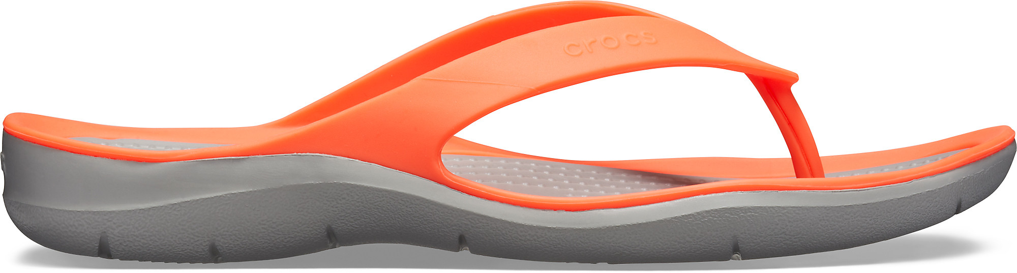 Șlapi Crocs Women\'s Swiftwater Flip Portocaliu - Bright Coral/Light Grey