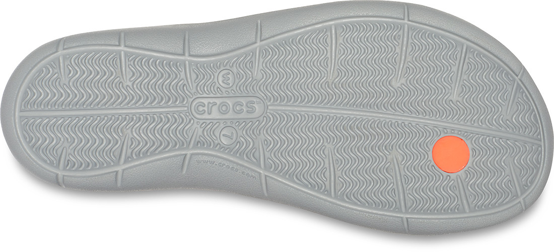 Șlapi Crocs Women\'s Swiftwater Flip Portocaliu - Bright Coral/Light Grey - 3 | YEO