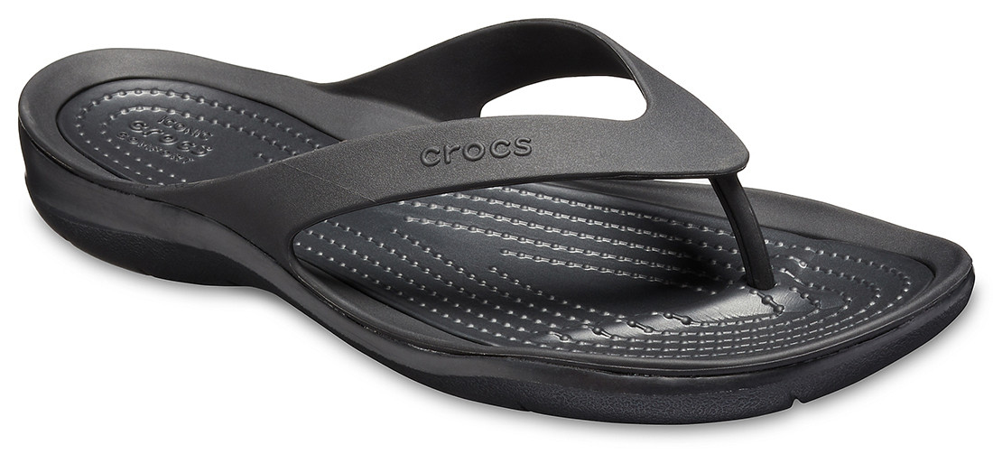 Șlapi Crocs Women\'s Swiftwater Flip Negru - Black - 1 | YEO
