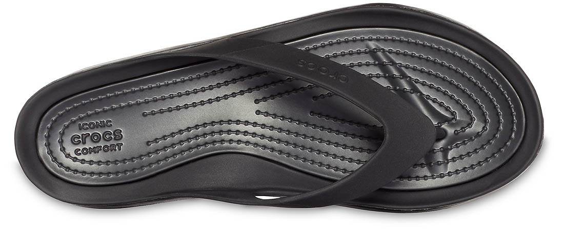 Șlapi Crocs Women\'s Swiftwater Flip Negru - Black - 2 | YEO