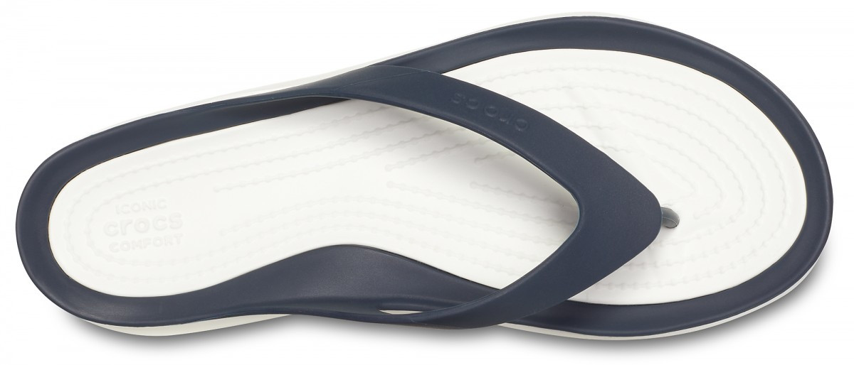 Șlapi Crocs Women\'s Swiftwater Flip Albastru - Navy/White - 1 | YEO