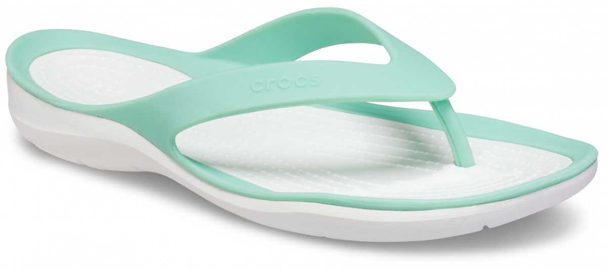 Șlapi Crocs Women\'s Swiftwater Flip Verde - Pistachio - 1 | YEO