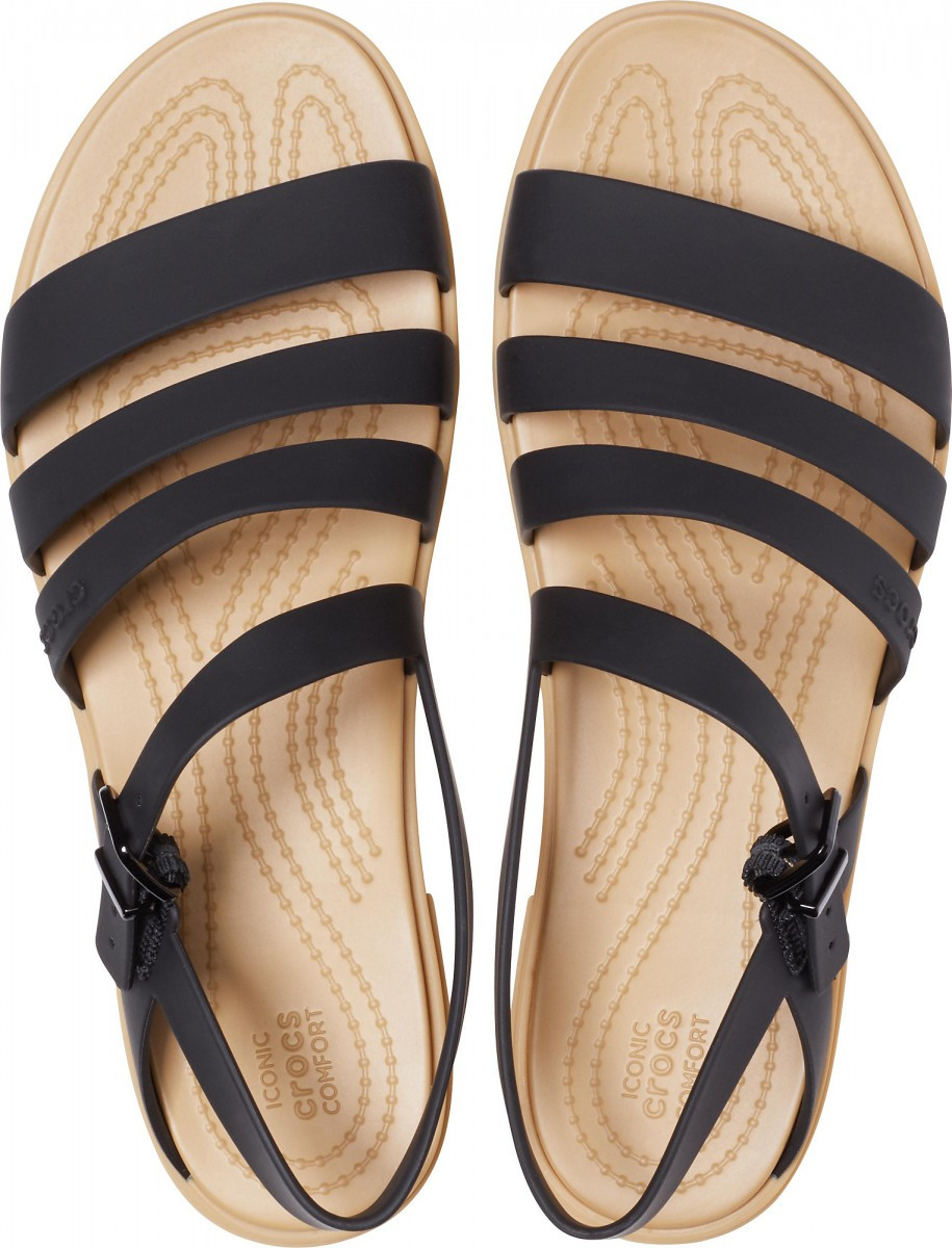 Sandale Crocs Tulum Sandal Negru - Black/Tan - 2 | YEO