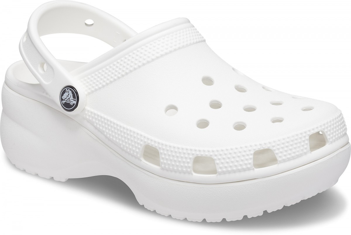 Saboți Crocs Women\'s Classic Platform Clog Alb - White - 1 | YEO