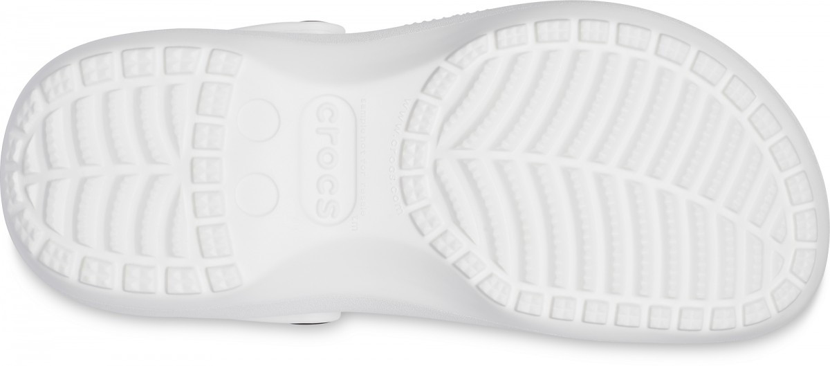 Saboți Crocs Women\'s Classic Platform Clog Alb - White - 3 | YEO