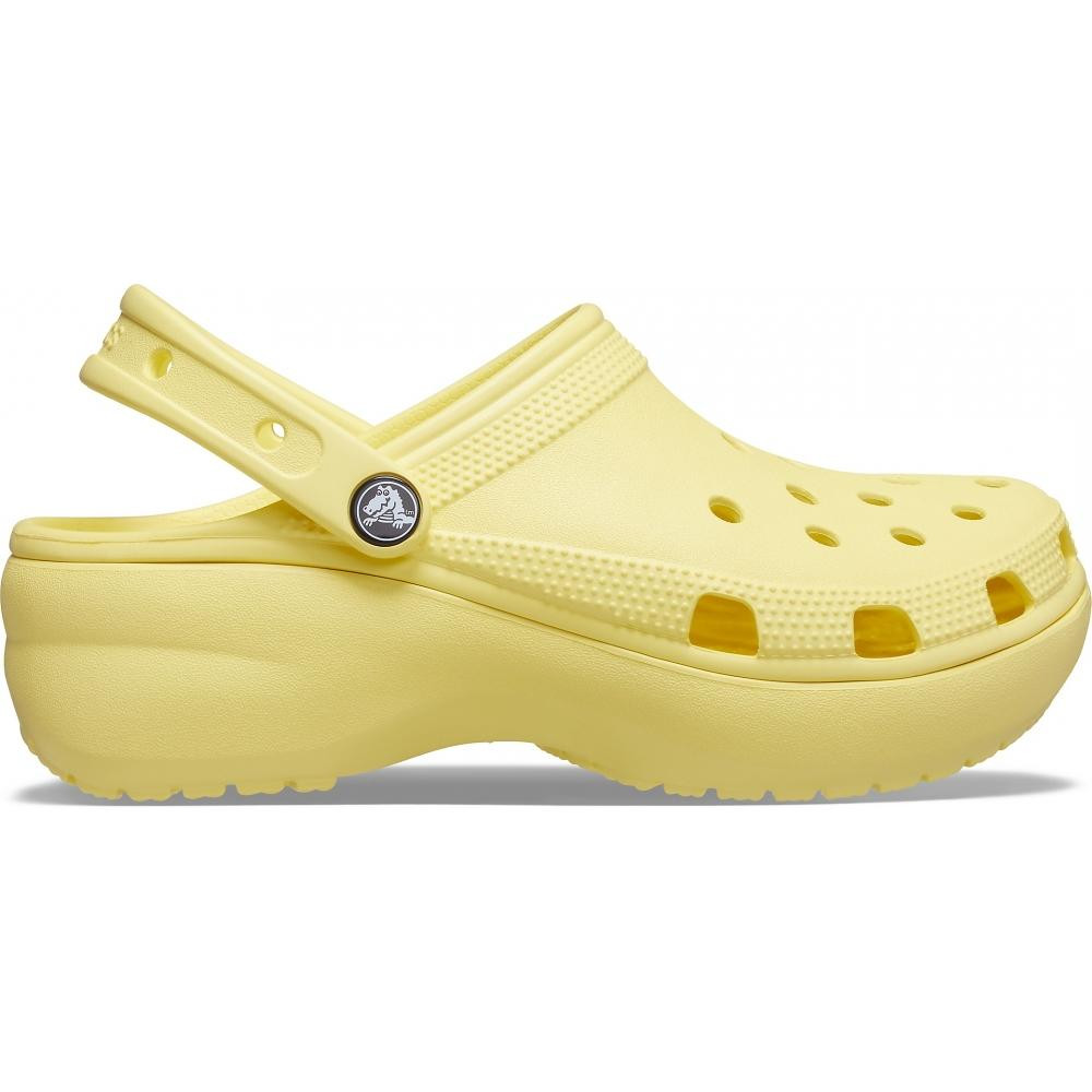 Saboți Crocs Women\'s Classic Platform Clog Galben - Banana