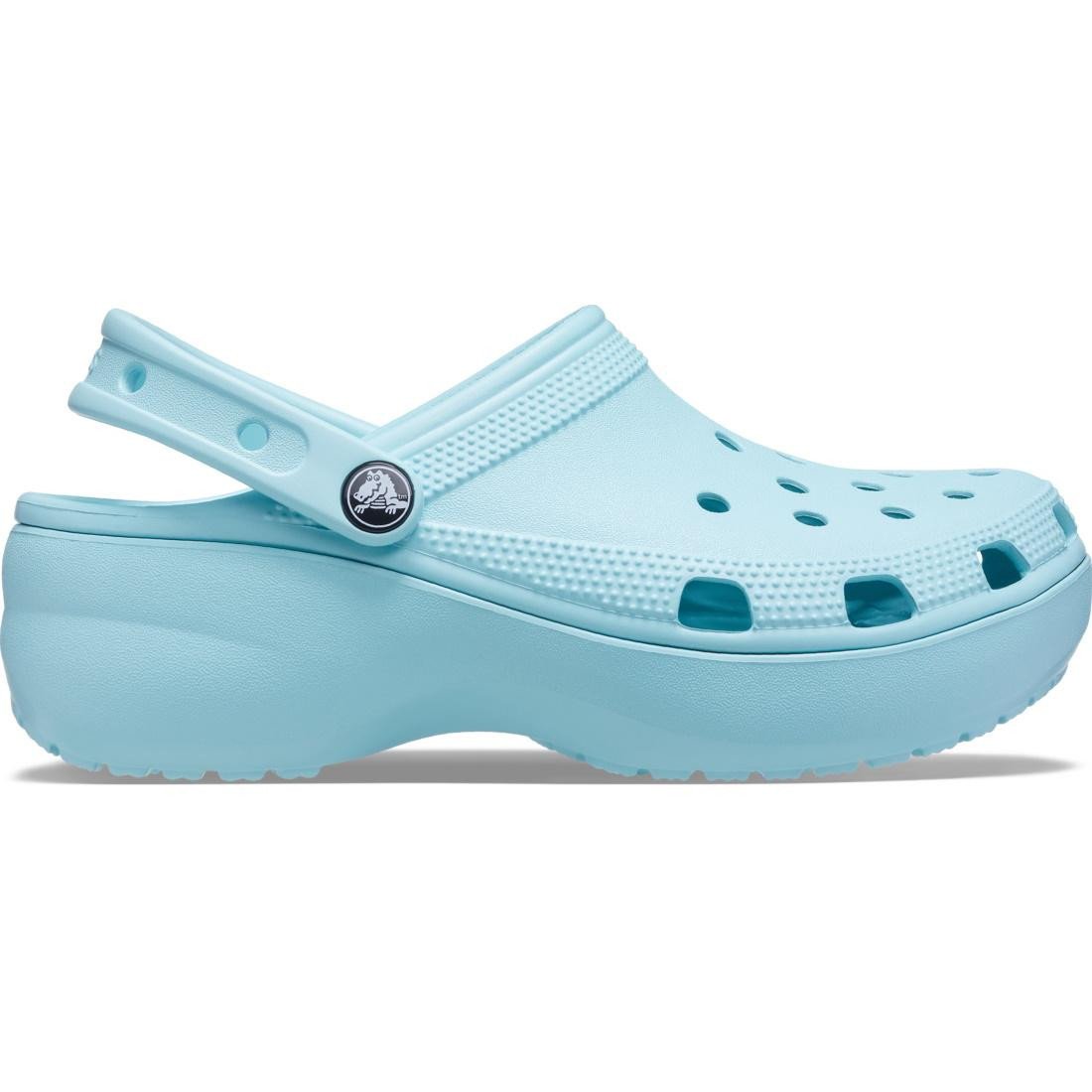 Saboți Crocs Women\'s Classic Platform Clog Albastru - Pure Water