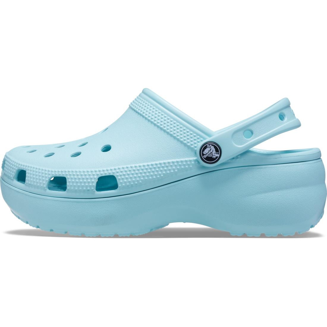 Saboți Crocs Women\'s Classic Platform Clog Albastru - Pure Water - 2 | YEO