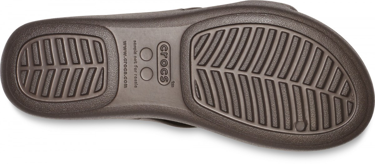 Papuci Crocs Monterey Strappy Wedge Maro - Espresso - 3 | YEO