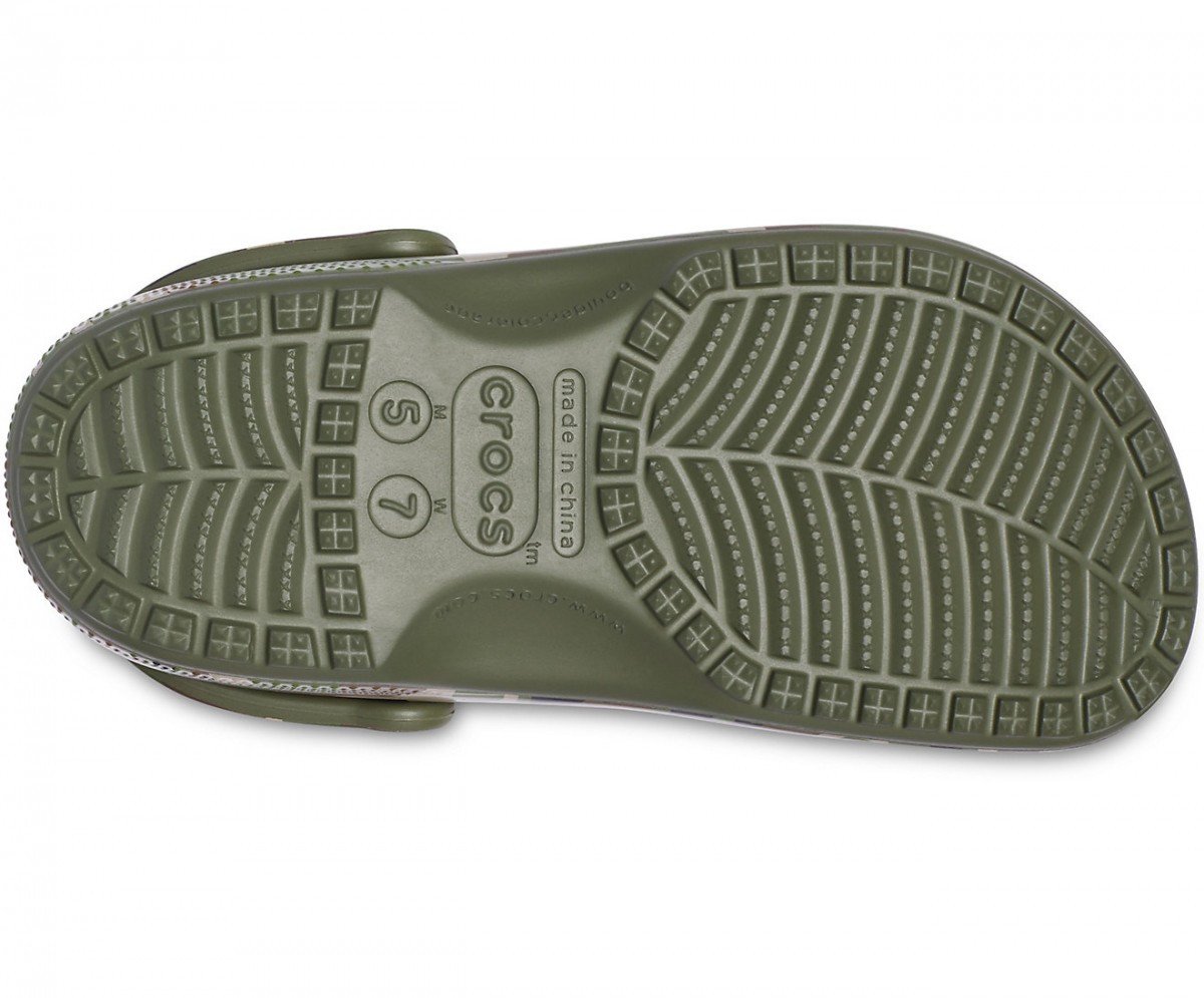 Saboti Crocs Classic Printed Camo Clog Verde - Army Green/Multi - 2 | YEO