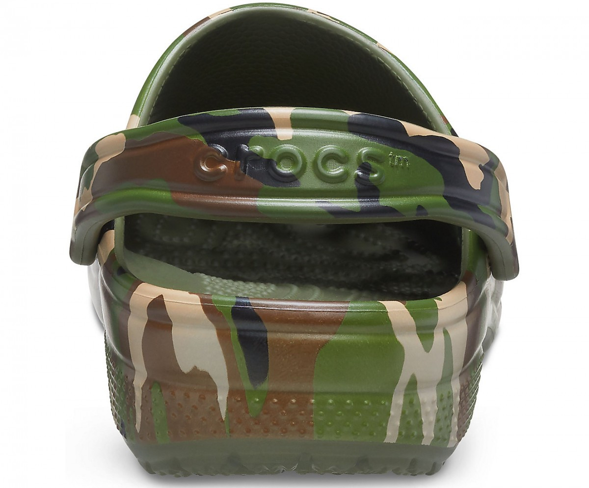 Saboti Crocs Classic Printed Camo Clog Verde - Army Green/Multi - 3 | YEO