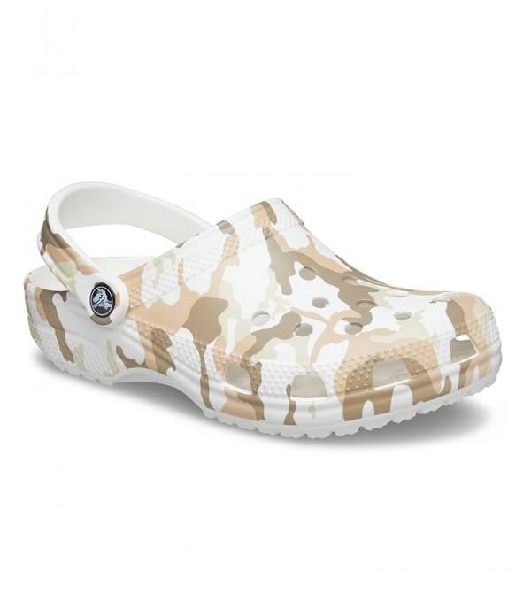 Saboti Crocs Classic Printed Camo Clog Alb - White/Multi - 1 | YEO