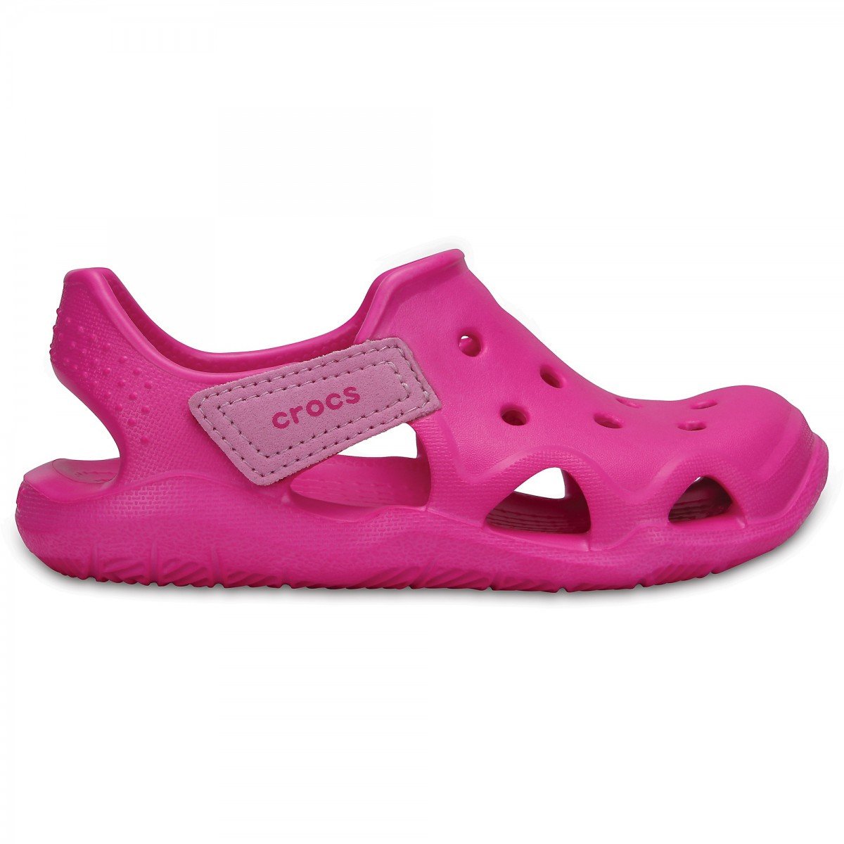 Saboți Crocs Swiftwater Wave Kids Roz – Neon Magenta Copii