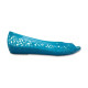 Balerini Crocs Isabella Jelly Flat Culoare Turcoaz - Turquoise