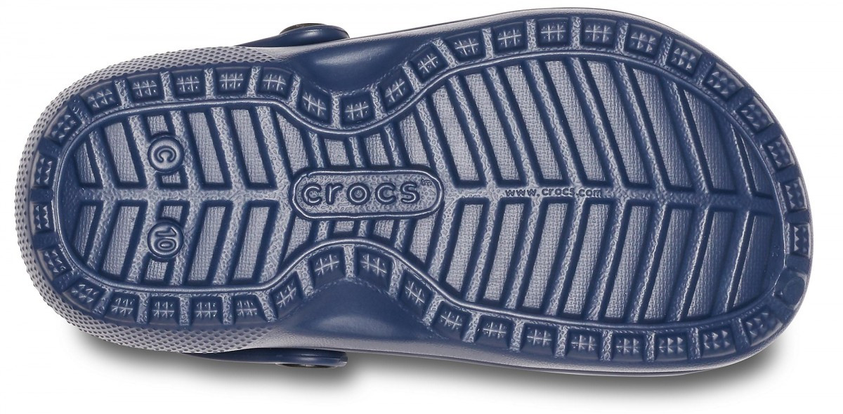Saboti Crocs Classic Lined Kids Albastru - Navy/Charcoal
