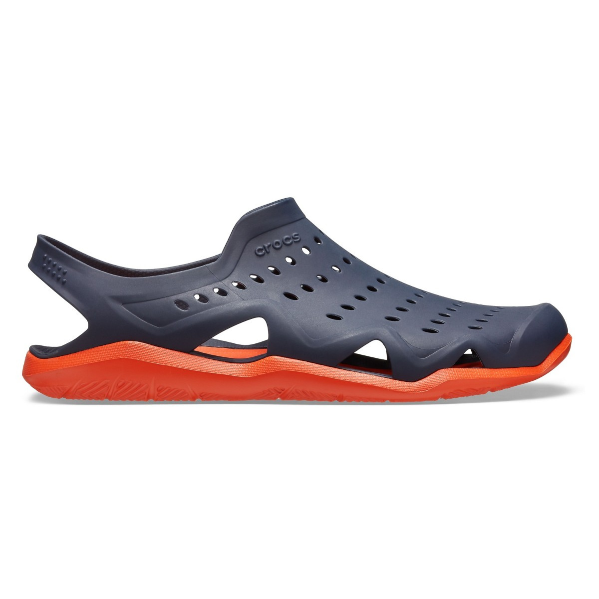 Sandale Crocs Men’s Swiftwater Wave Albastru – Navy/Tangerine Albastru imagine 2022