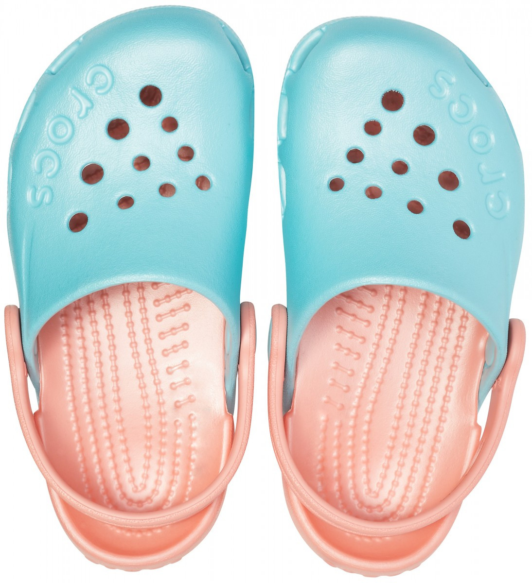 Saboti Crocs Electro Albastru - Ice Blue/Melon - 2 | YEO