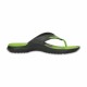 Papuci Crocs Modi Sport Flip Culoare Gri - Graphite/Volt Green