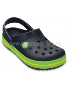 Saboti Crocs Crocband Kids Bleumarin - Navy/Volt Green 2