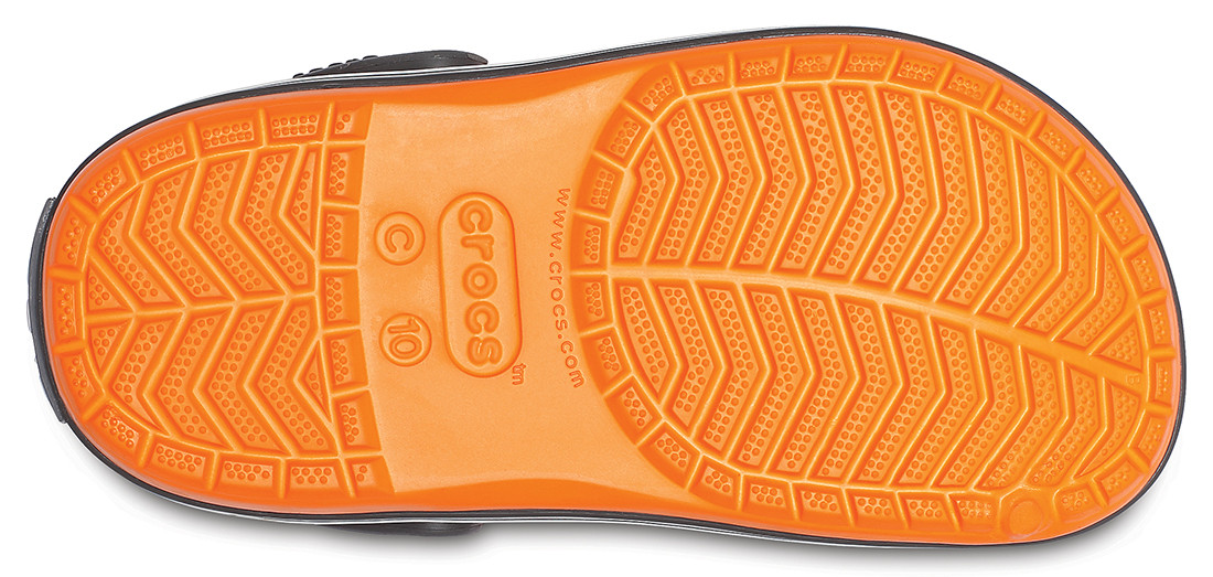 Saboti Crocs Crocband Kids Portocaliu - Blazing Orange/Slate Grey