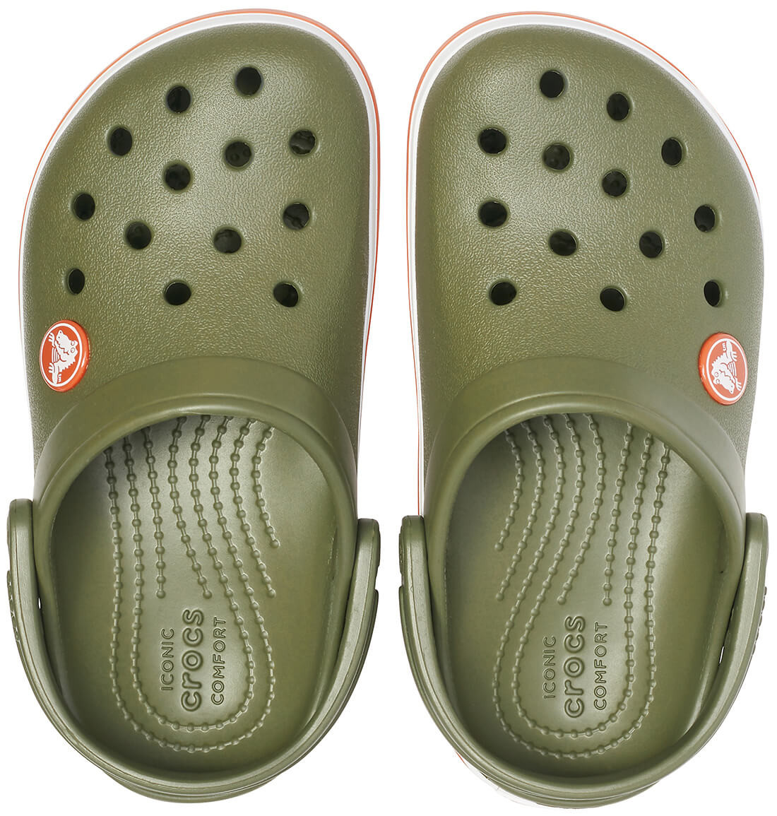 Saboti Crocs Crocband Kids Verde - Army Green/Burnt Sienna - 2 | YEO