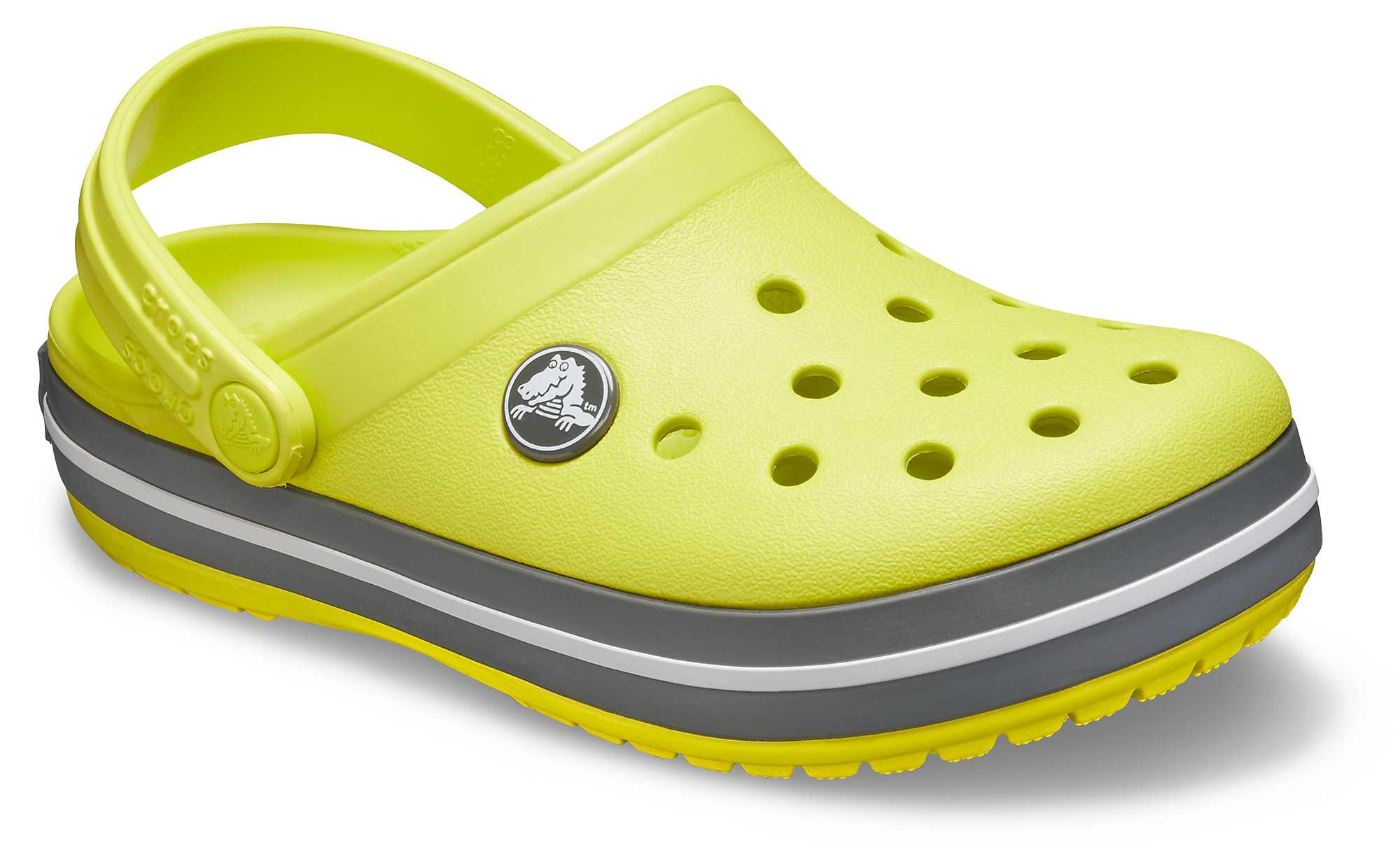 Saboti Crocs Crocband Kids Galben - Citrus/Slate Grey - 1 | YEO