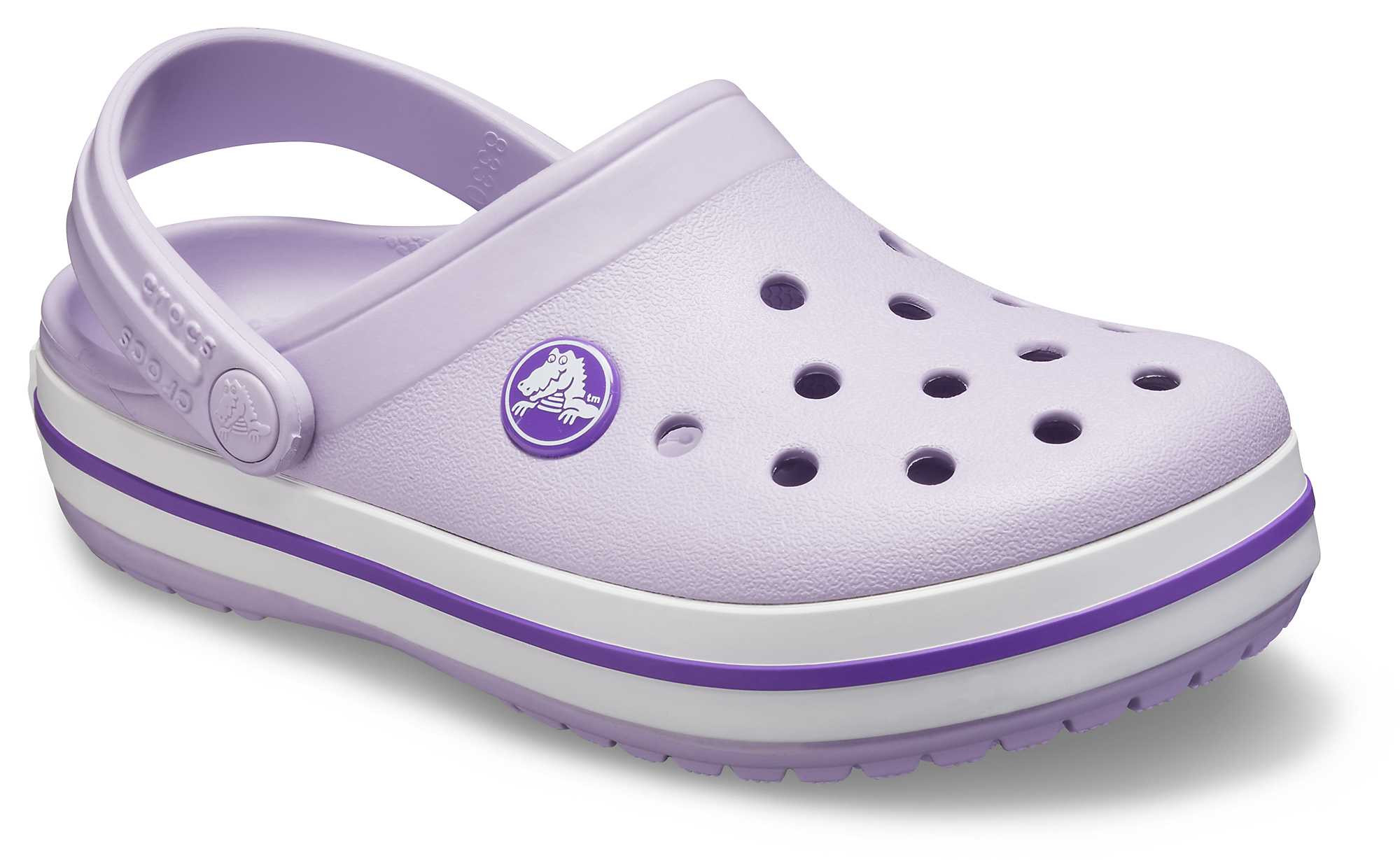 Saboti Crocs Crocband Kids Mov - Lavender/Neon Purple - 1 | YEO