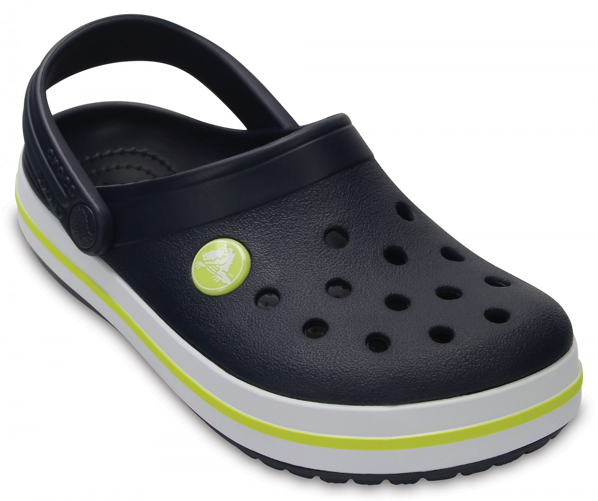 Saboti Crocs Crocband Kids Albastru - Navy/Citrus - 1 | YEO