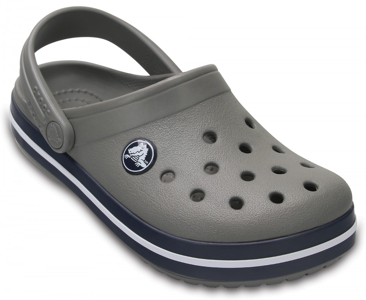 Saboti Crocs Crocband Kids Gri - Smoke/Navy - 1 | YEO