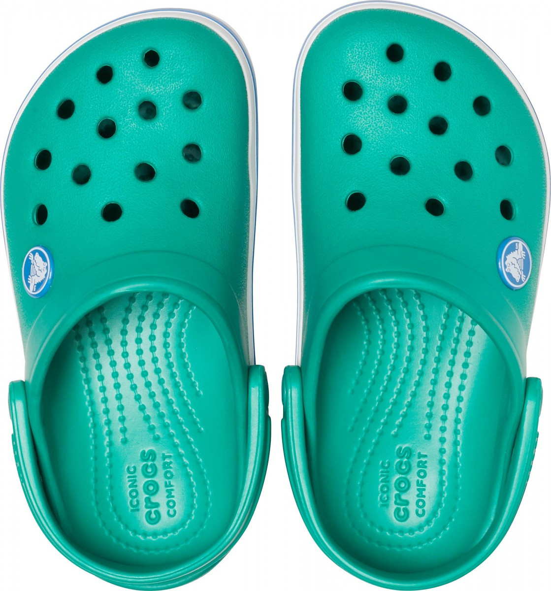 Saboti Crocs Crocband Kids Verde - Deep Green/Prep Blue - 2 | YEO