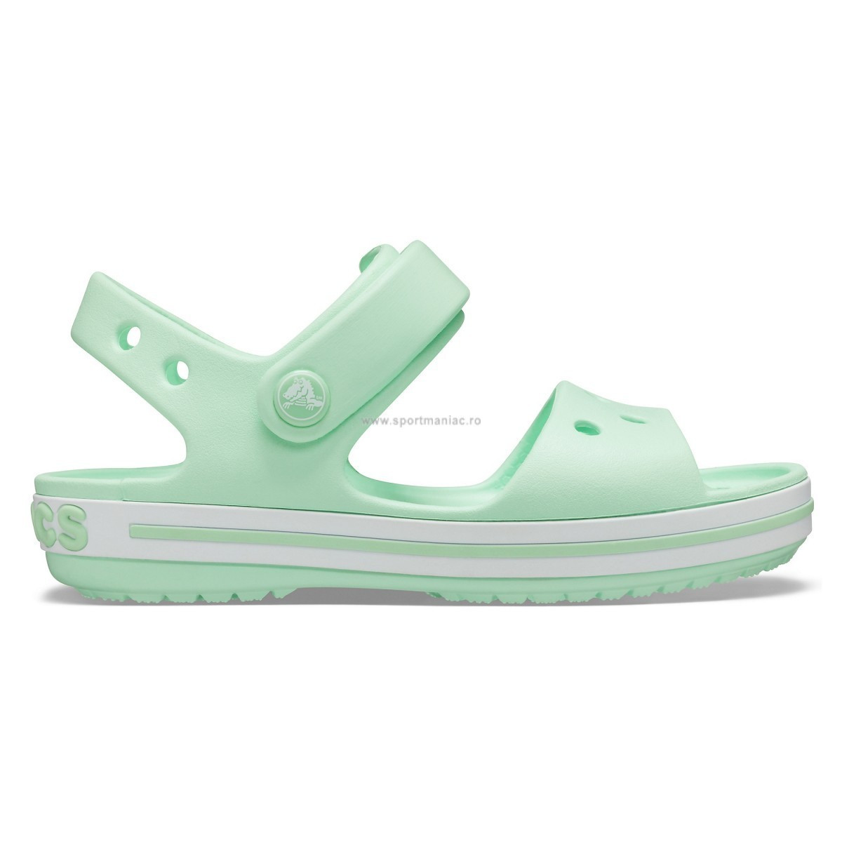 Sandale Crocs Crocband Sandal Verde – Neo Mint Copii imagine 2022