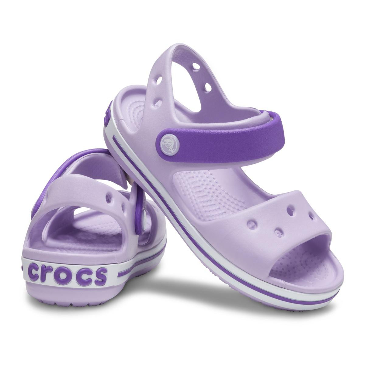 Sandale Crocs Crocband Sandal Mov - Lavender/Neon Purple