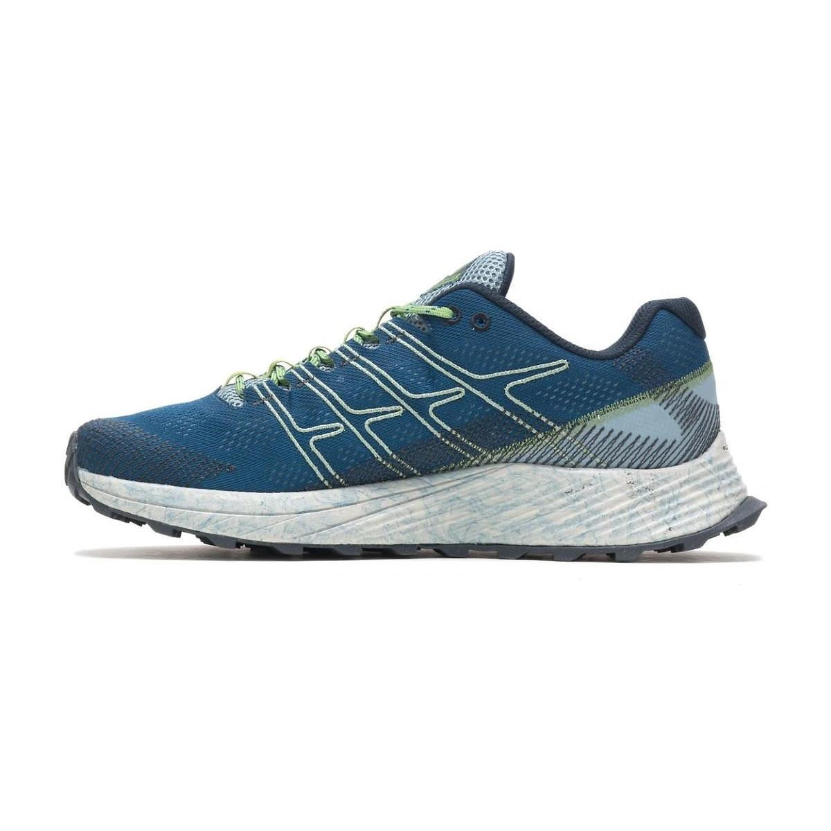 Pantofi Merrell Men\'s Moab Flight Albastru - Poseidon - 2 | YEO