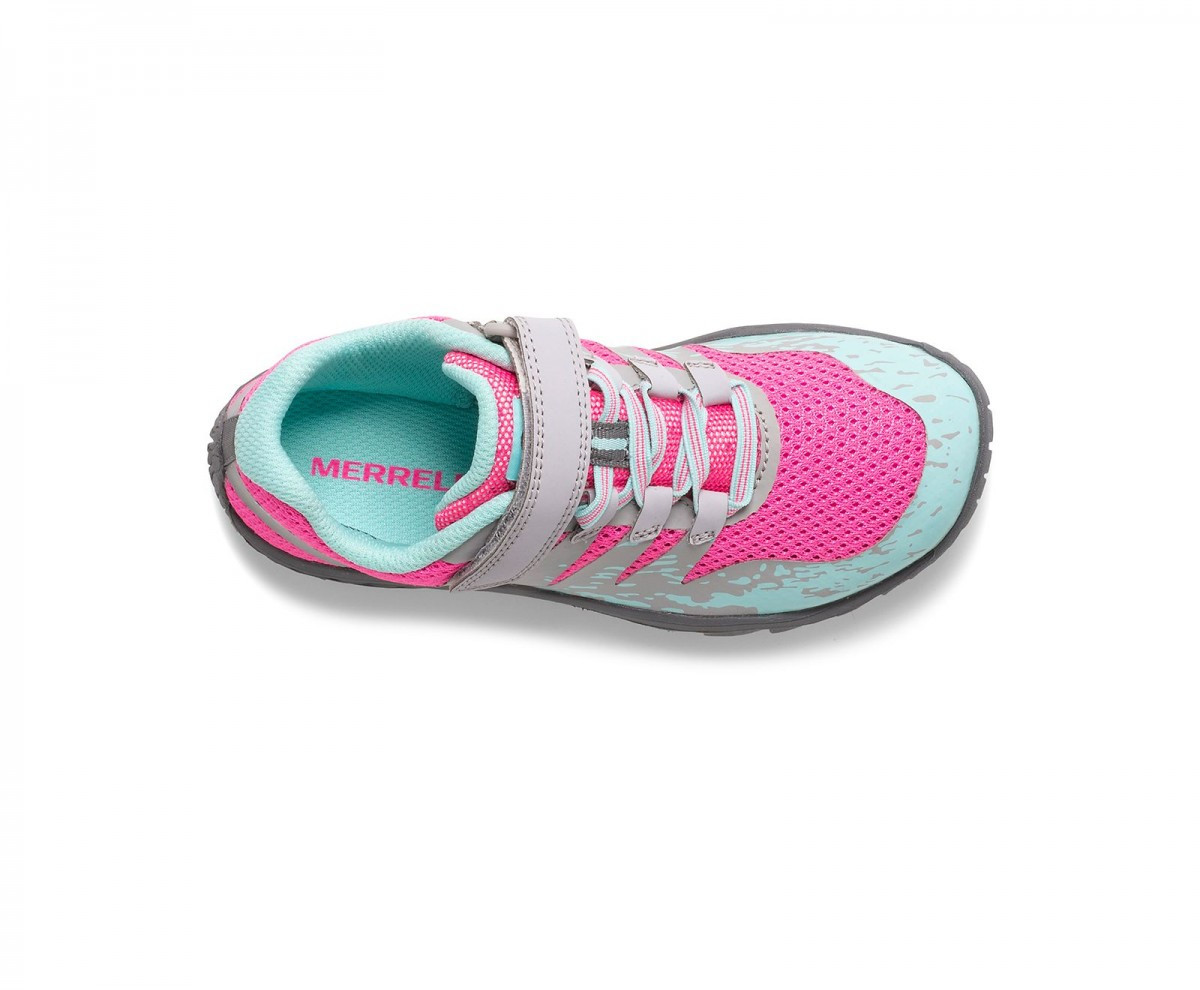 Pantofi Merrell Trail Glove 5 AC Gri - Grey/Pink/Turquoise - 2 | YEO