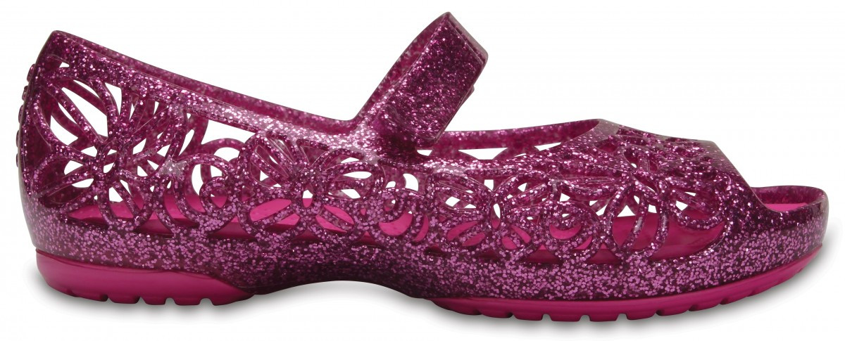 Balerini Crocs Kids\' Isabella Glitter Flat Mov - Wild Orchid