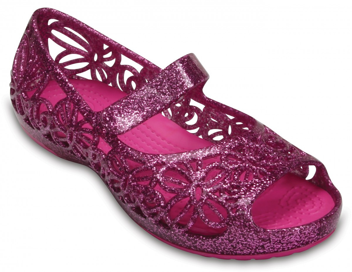 Balerini Crocs Kids\' Isabella Glitter Flat Mov - Wild Orchid - 1 | YEO