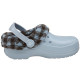 Saboti Crocs Blitzen Lumberjack Plaid Kids Culoare Albastru - Sky Blue/Chocolate