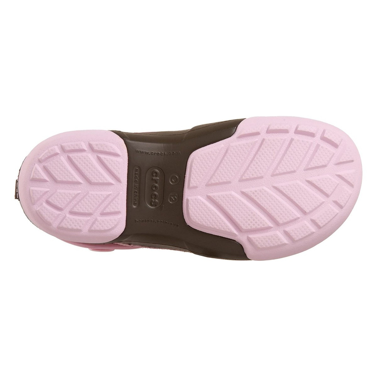 Pantofi Crocs Dawson Kids Maro - Chocolate/Bubblegum