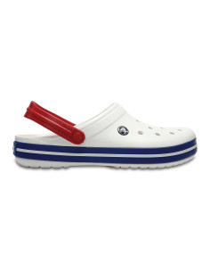 Saboti Crocs Crocband Alb - White/Blue Jean