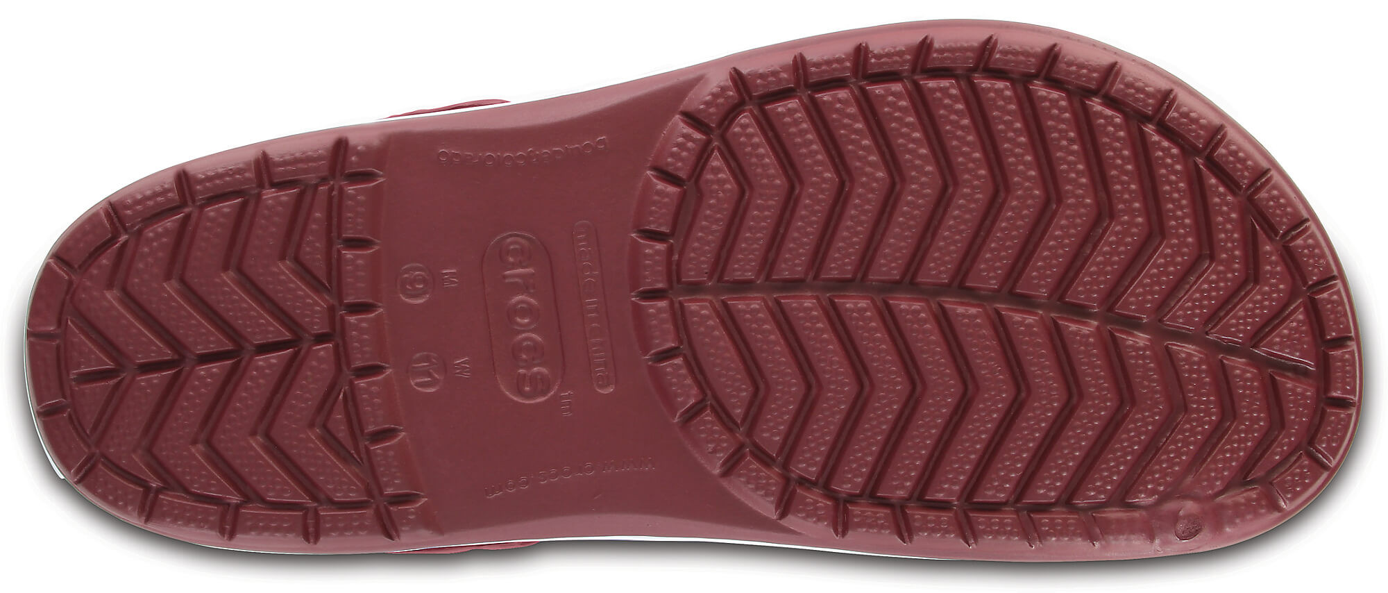 Saboti Crocs Crocband Bordo - Burgundy/White