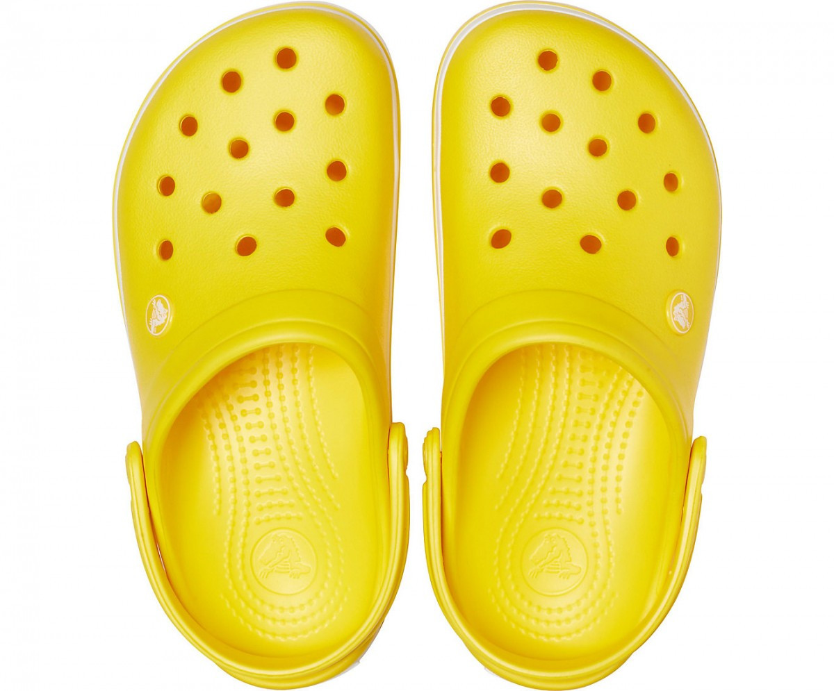 Saboti Crocs Crocband Galben - Lemon/White - 2 | YEO