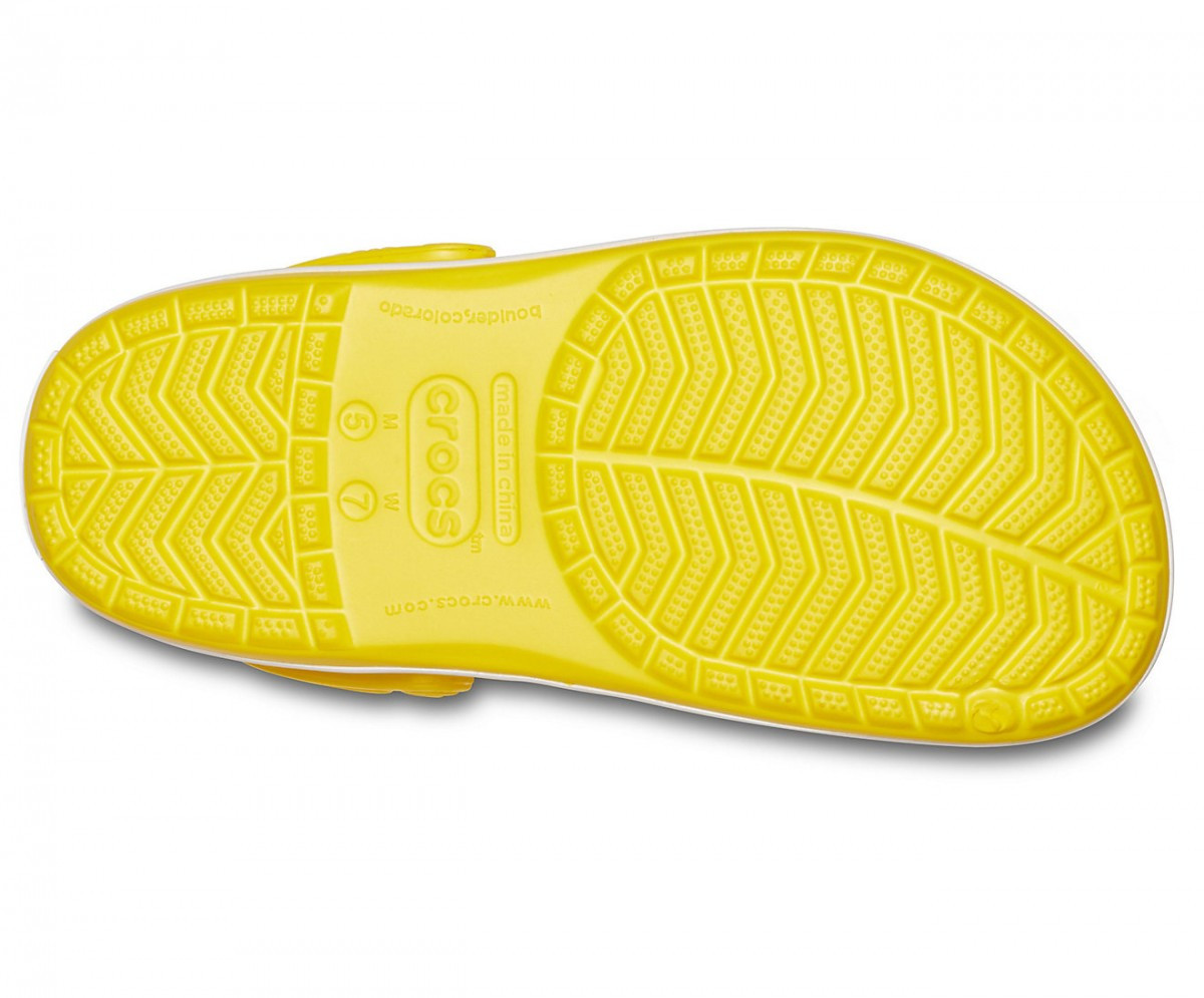Saboti Crocs Crocband Galben - Lemon/White