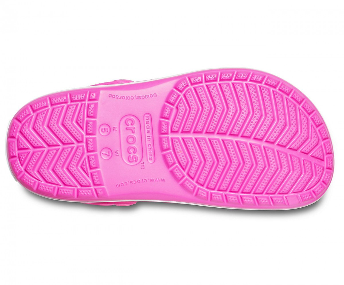 Saboti Crocs Crocband Roz - Electric Pink/White