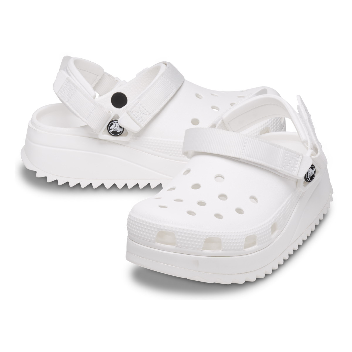 Saboti Crocs Classic Hiker Clog Alb - White/White